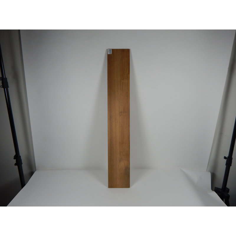 Garniture latérale de terrasse teck, H 0,38 po x l 5,75 po x P 36 po