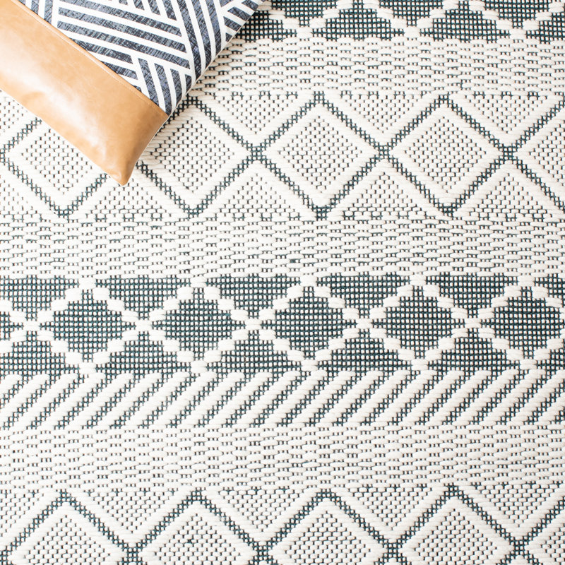 Baring Natura Hand Woven Wool Geometric Rug, Rectangle 8' x 10'