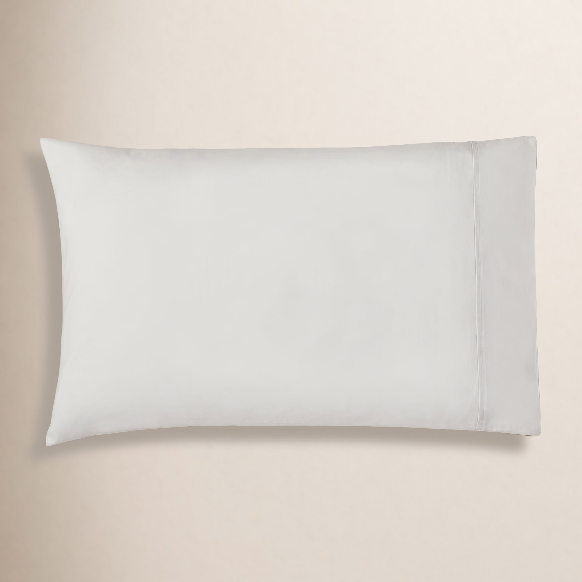 Coyer Classic Cotton Percale Pillowcase Set, Soft Gray, Standard - 2 Standard Pillowcases