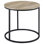 Transitional Round End Table with Rustic Charm
