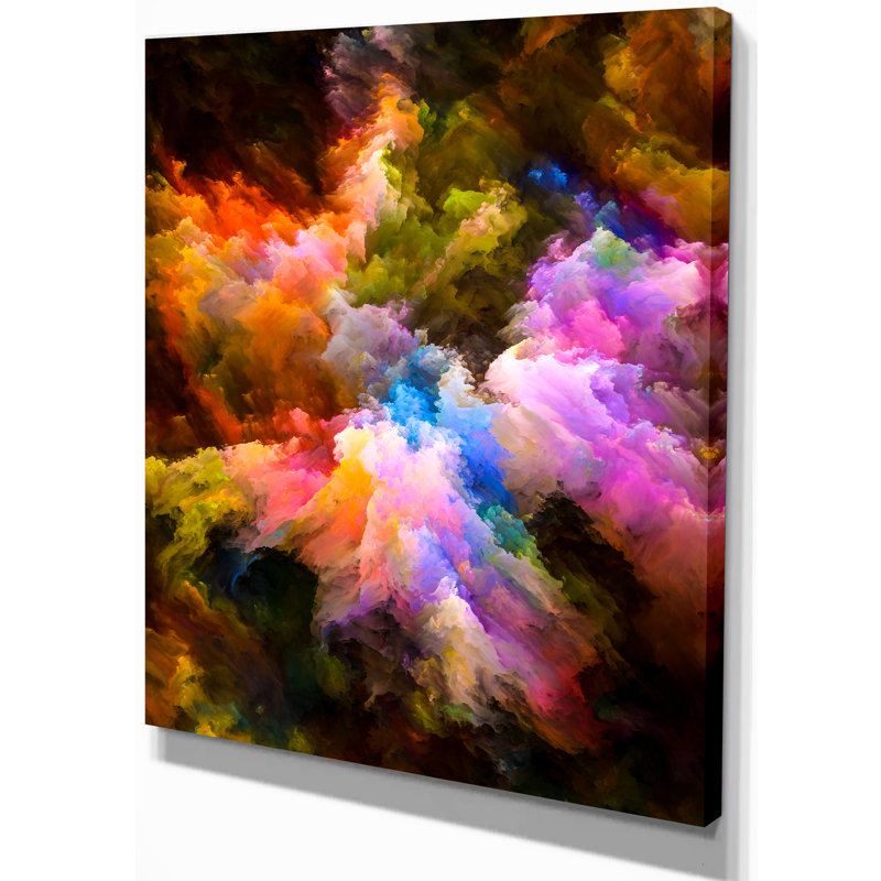 « burst of colors », reproduction d’impression sur toile tendue, H 20 po x l 12 po x P 1po
