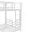 Metal Full XL Over Full XL Bunk Bed for Teens and Adults, Space-Saving, Noise-Reduced, No Box Spring Needed