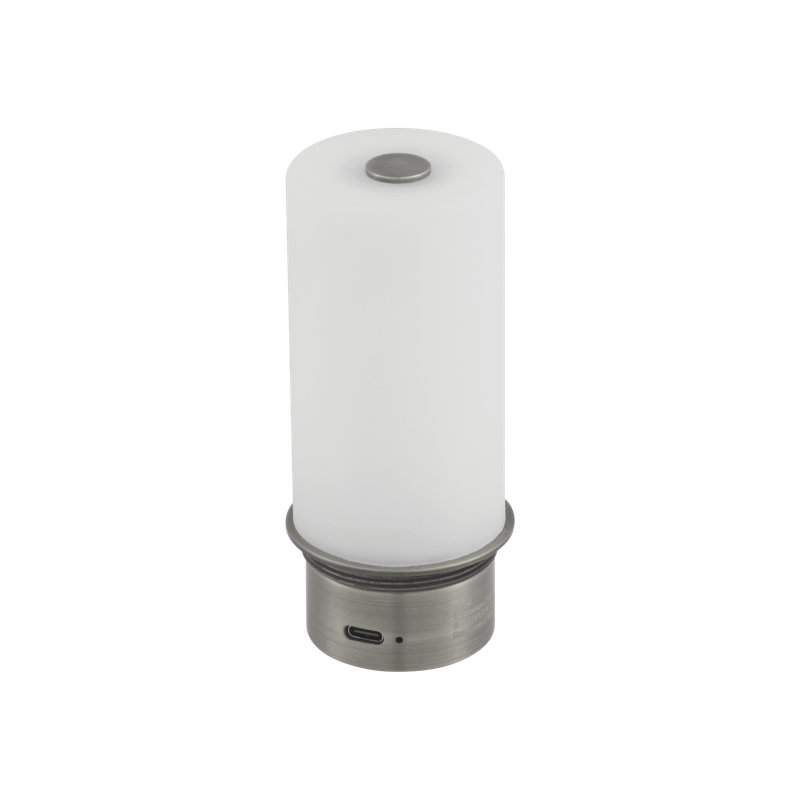 2.8 Watt White LED Bulb, White/Brushed Nickel