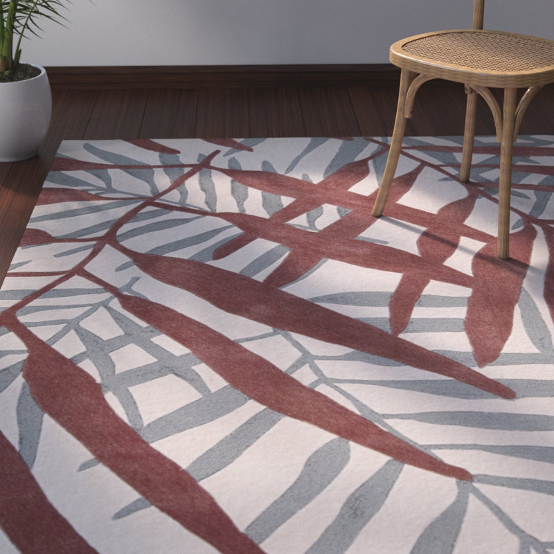 Clinton Floral Indoor Rug, Rectangle 3'6" x 5'6"