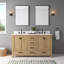 Modero 60" Double Bathroom Vanity with Top-1109638951-1109638947-1086689211