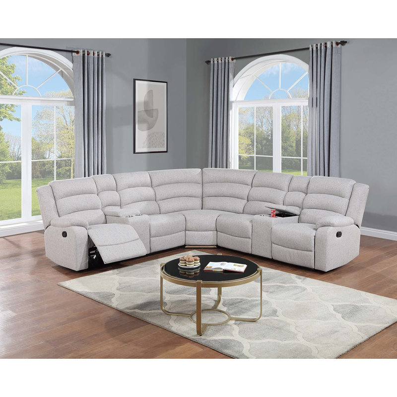 Ensemble modulaire inclinable 3 pièces, Tissu blanc