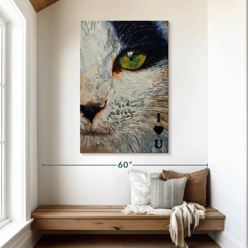 Brampt I Love You Cat, 48" H x 32" W