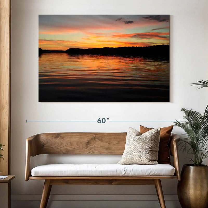 Alvord Ozarks Lake Twilight, H 34 po x l 51 po