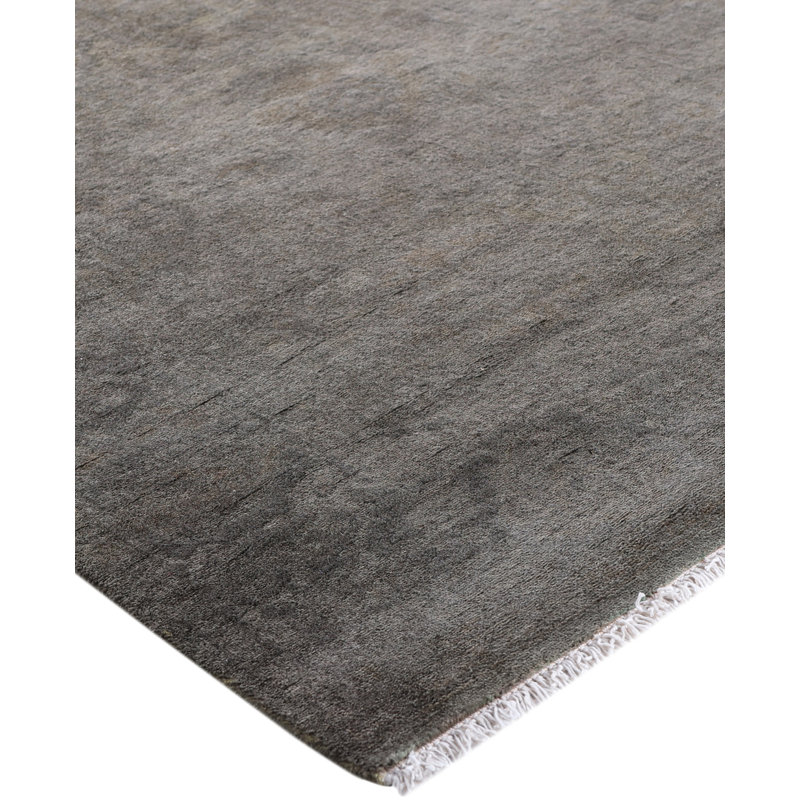 Overdyed Hand-Knotted Wool Modern-Contemporary Brown Area Rug 3' 1" x 5' 0"