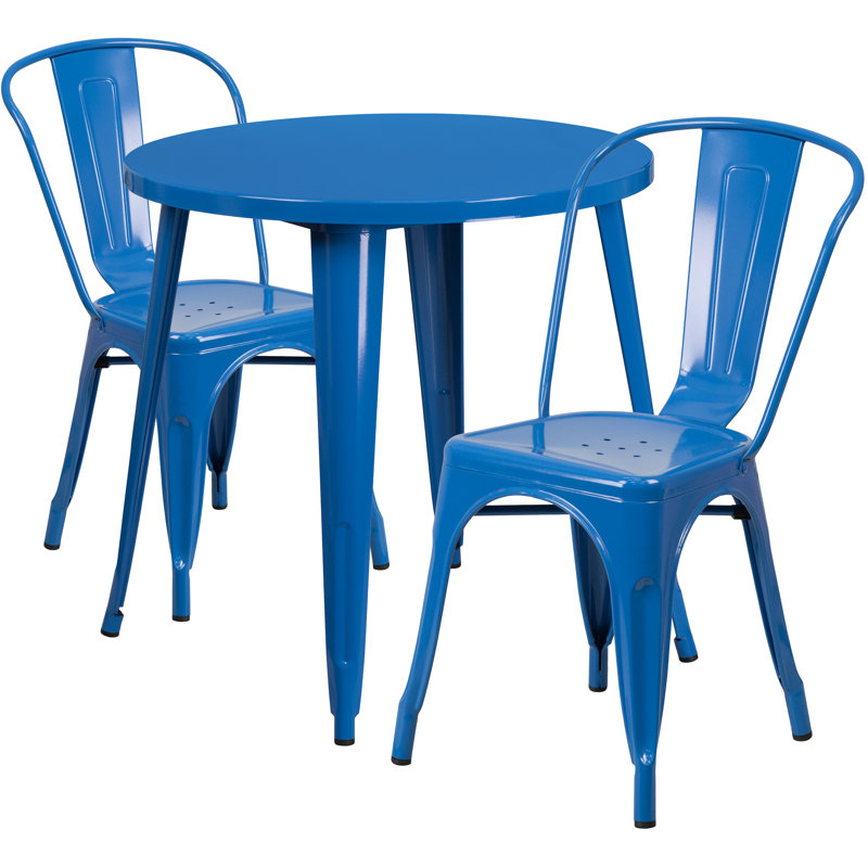 Ensemble bistro Brinson, bleu, 17.5"