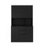 Armoire de rangement autoportante noire 74 po avec 6 portes, 3 tablettes, 2 tiroirs, prises de courant alternatif, ports pour l'organisation de la maison-347261212-347261208