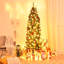 Arbre de Noël pin floqué et illuminé-1439376880