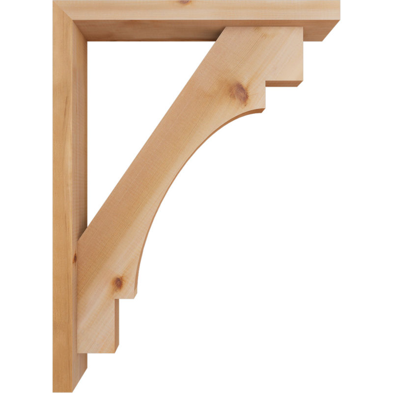 Support Merced Block avec support décalé, 30 x 22, Cèdre rouge occidental de l 3 1/2 po (lisse)