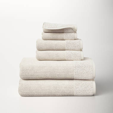 Bear 6 Piece 100% Cotton Towel Set AllModern Color: Concrete Gray