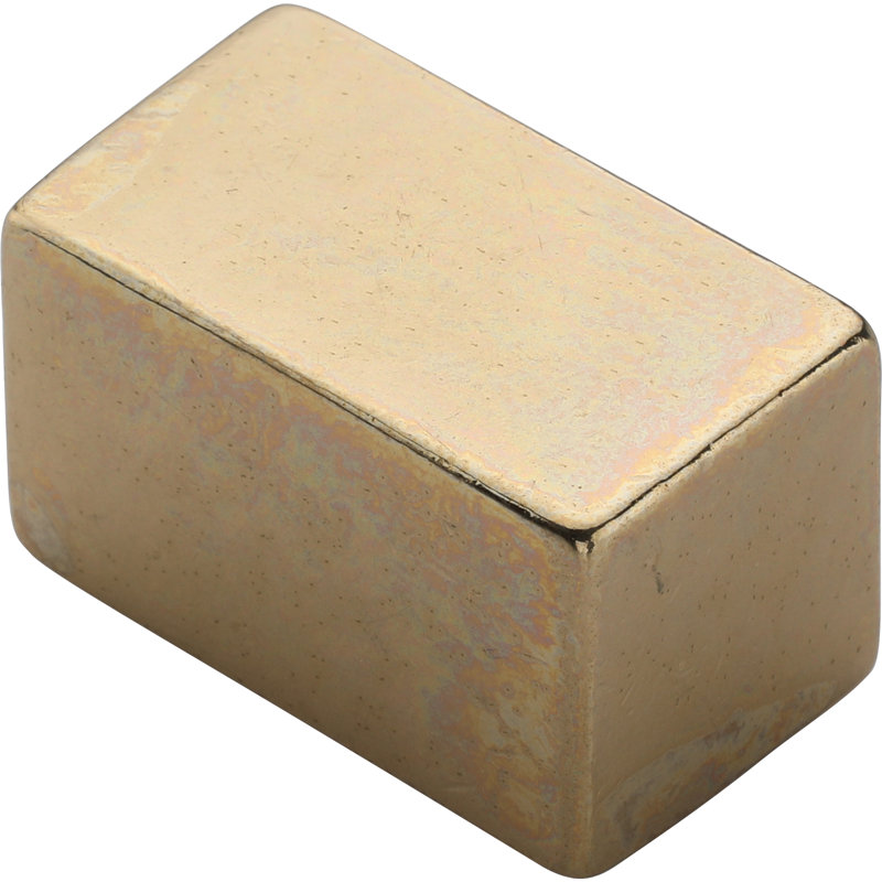 Cube Cabinet Cup Pull, Natural Bronze