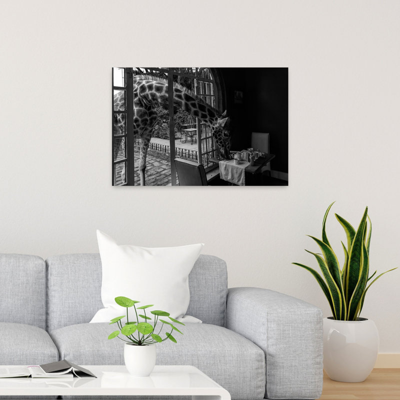 Girafe, impression d'art mural, 24" H x 36" W