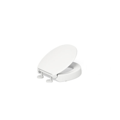 Hyten Elevated Toilet Seat with Quiet-Close Lid and Seat and Grip-Tight Bumpers
