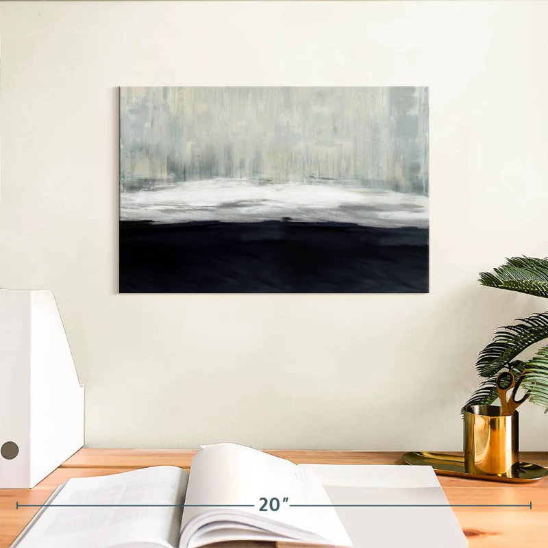 Avery White On Blue, 8" H x 12" W