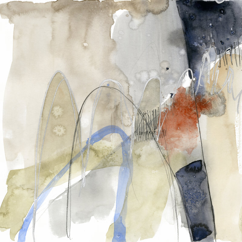 Abstract Coordinates IV by Jennifer Goldberger - Wrapped Canvas Painting, 30cm H x 30cm W x 3.8cm D