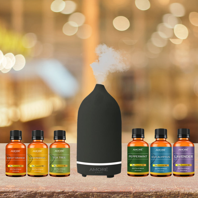 Diffuseur d'huiles essentielles Amore Paris, Noir