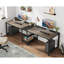 Zina 90.55'' W Rectangle Double Computer Desk-515409399