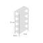 Oluf 141cm H x 70cm W Steel Standard Bookcase