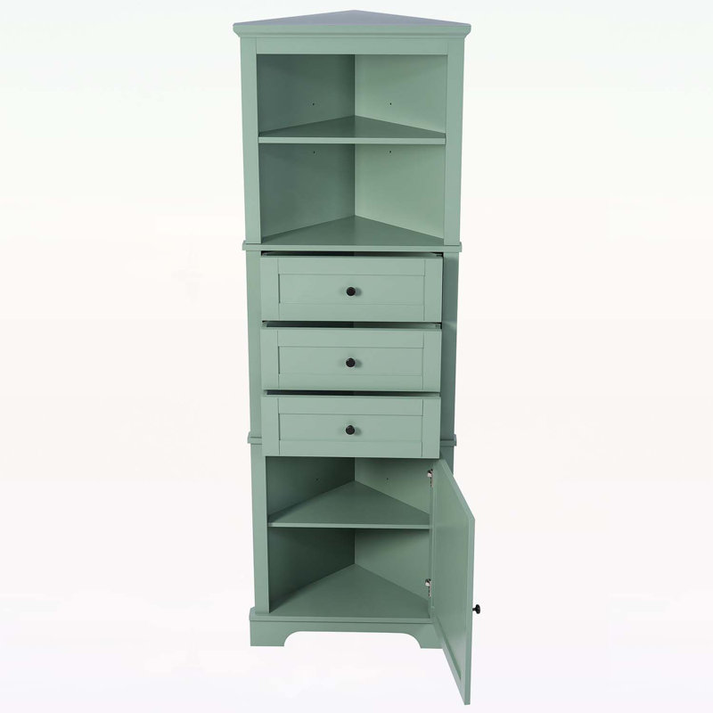 Versatile Multi-functional Cabinet for Every Room, Enhancing Storage and Style, Green