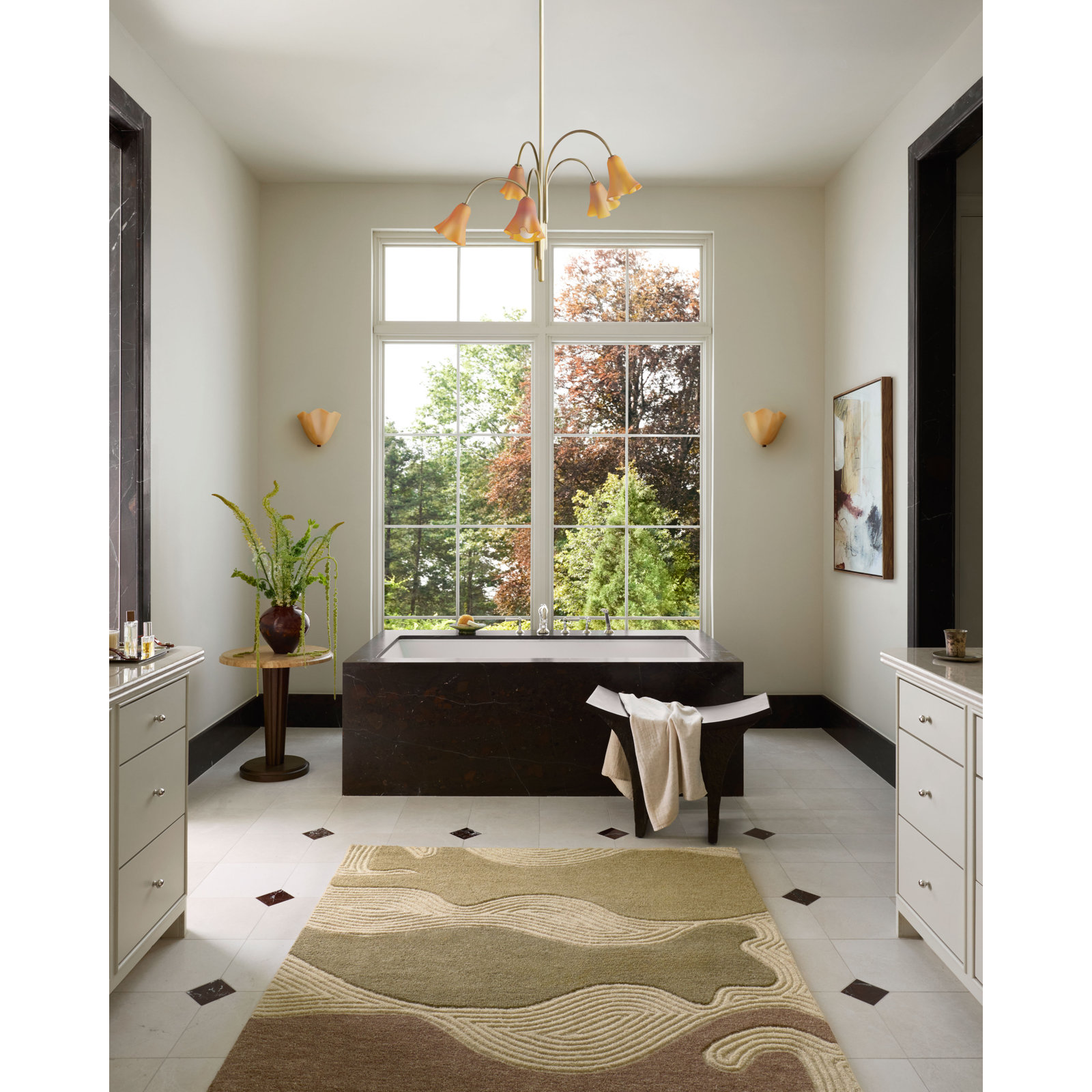 Brigette Romanek Madi Linen  Area Rug, Rectangle 8'6" x 11'6"