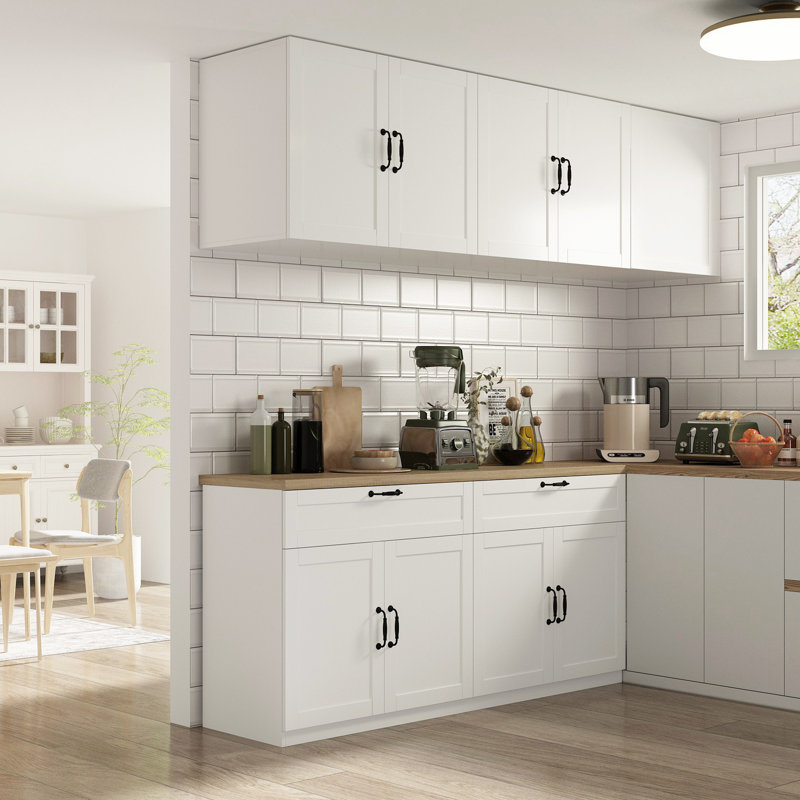 Armoire de rangement pour garde-manger l 63 po, Blanc