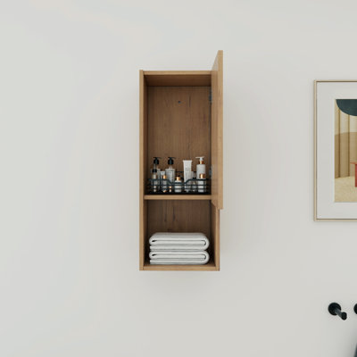 Rangement de salle de bain simple 12 po avec porte à fermeture douce