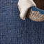 Tapis bleu marine en jute tissé à la main Pata-380404240