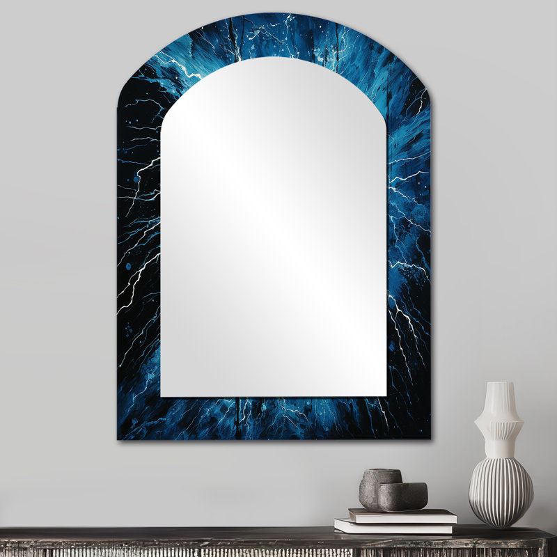 Miroir mural Lightning Electric Symphony Pointillism II, 34 po x 25 po