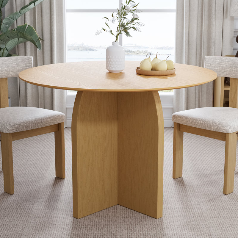 Table de salle à manger Enciso, H 30 po x L 42 po x l 42 po, Bois naturel