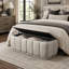 Banc de rangement moderne taupe avec coussin confortable et intérieur spacieux pour l'organisation de la maison et des sièges-1468160509