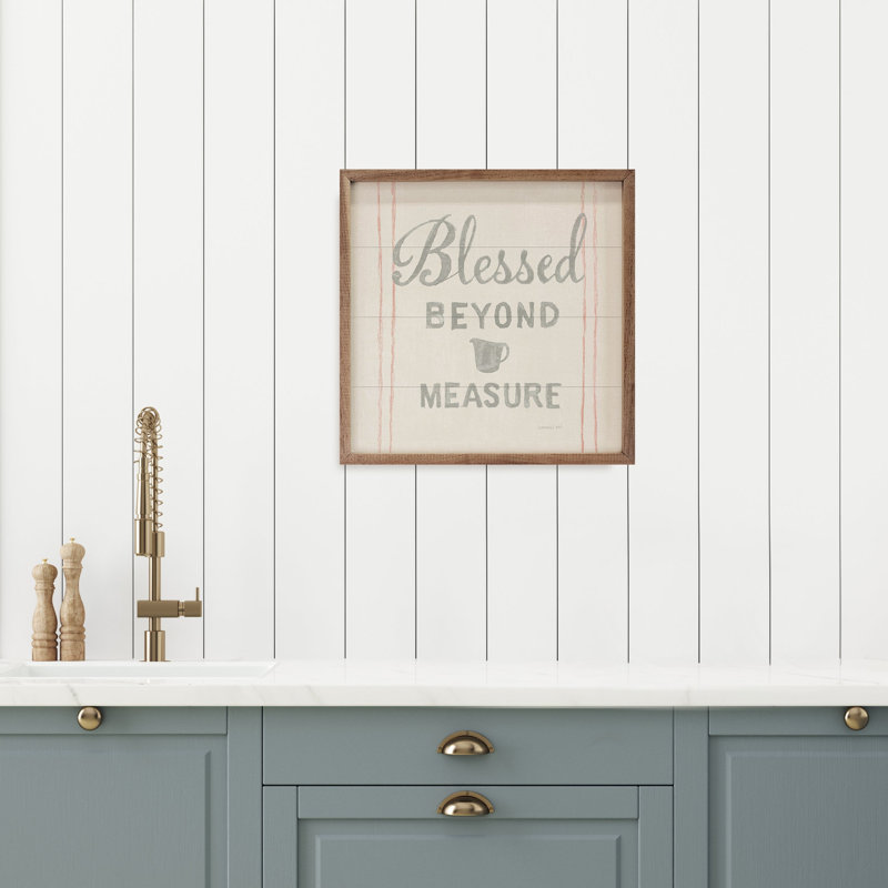 «Floursack Kitchen VI Blessed Beyond Mesure» par Danhui Nai, H 8 po x l 8 po