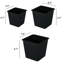 Urne de jardin carrée en plastique 9 "- pots de pépinière avec drainage-1965560045