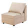Dulvert 26" W Upholstered Armless Chair Sofa Module With Storage