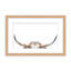 Nature Inspired Peeking Longhorn Cow by  - Picture Frame Photograph on Paper-81388112-131284513-131286414