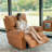 Nidhin Faux Leather Recliner-390091376