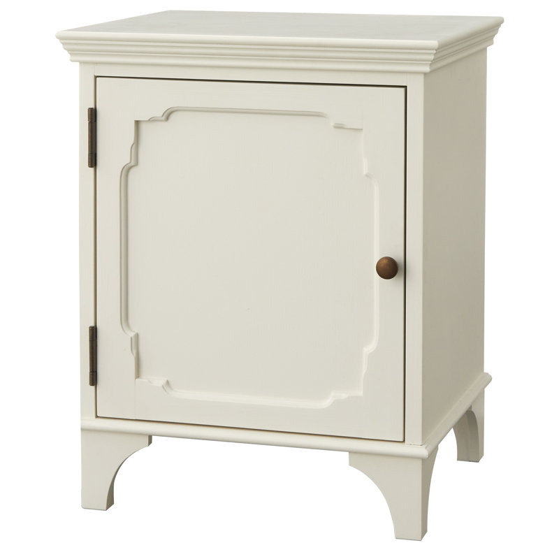 Andrea Nightstand, Milk White