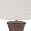 Aditi Dark Brown Curved Terracotta Table Lamp