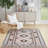Lajeune Southwestern Machine Washable Area Rug in Beige-1435336731