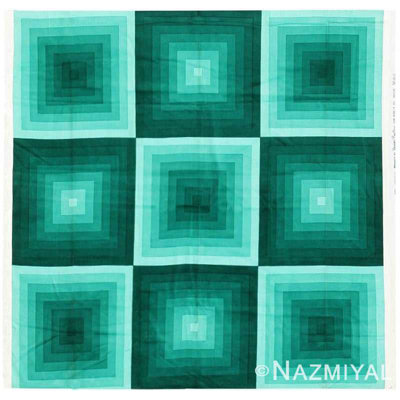 Tissu rétro «Quadrat» vert Verner Panton