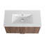 Meuble-lavabo mural de 30 po avec lavabo en céramique et portes à fermeture en douceur-129865310