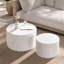 Ensemble de 2 tables basses rondes en bois Nesting