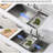Stainless Steel Kitchen Sink 33-Inch - With Ledge & Accessories For Modern Design Drop-In Practical Use-122487678