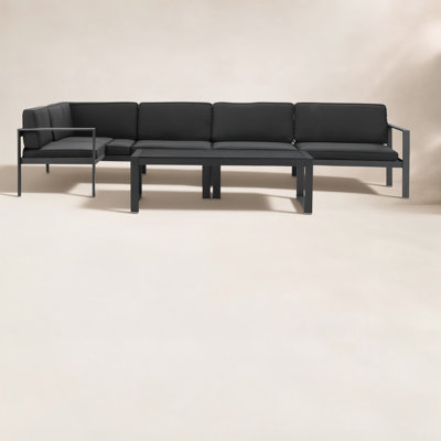 Ensemble de conversation modulaire avec coussins Karen