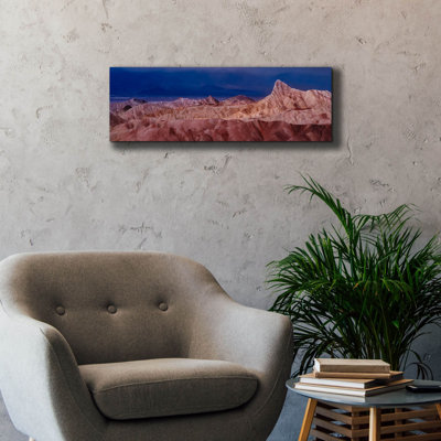 «Mort Valley - Zabriskie Point Layers Panorama» par Epic Portfolio, art mural sur toile, 36 po x 12 po