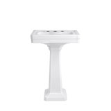 Fitzgerald 28 Inch Pedestal Bathroom Sink - Single Faucet Hole