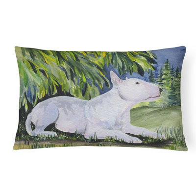 Coussin décoratif d’intérieur/d’extérieur bull terrier